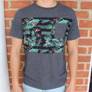 Tony Hawk | men’s graphic tee gray and floral